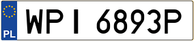 Trailer License Plate
